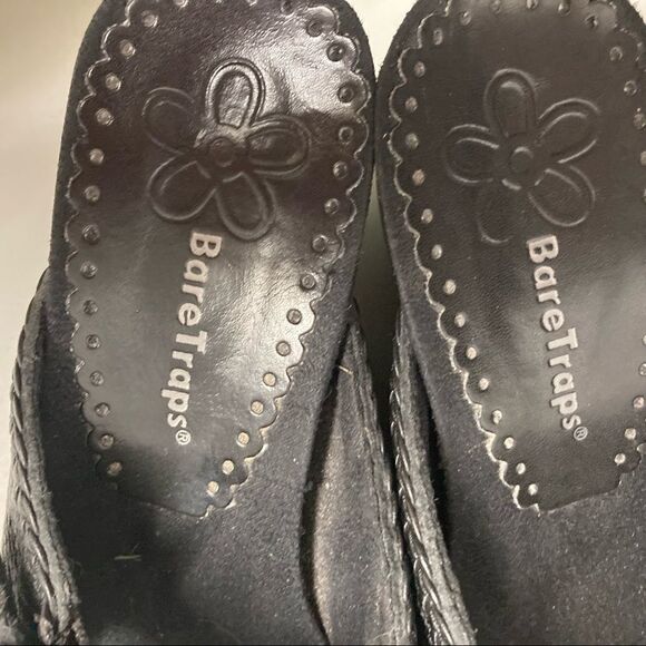 BARE TRAPS, Mary Jane shoes,Sz 6M. Ginger Style,Black, Leather Upper, wedge heel - Picture 9 of 10